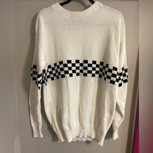 Andrew Rohan made in USA checkered sweater